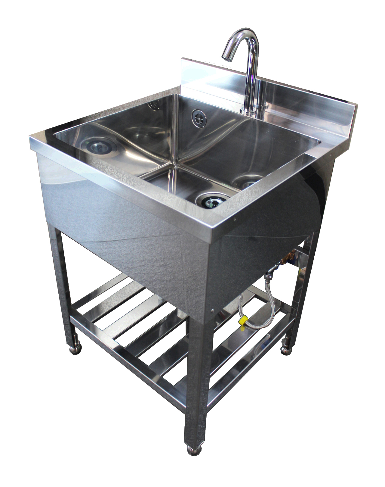 株式会社テラオカ / [10-1104-85] 自動水栓式ステンレスシンク (W900mm