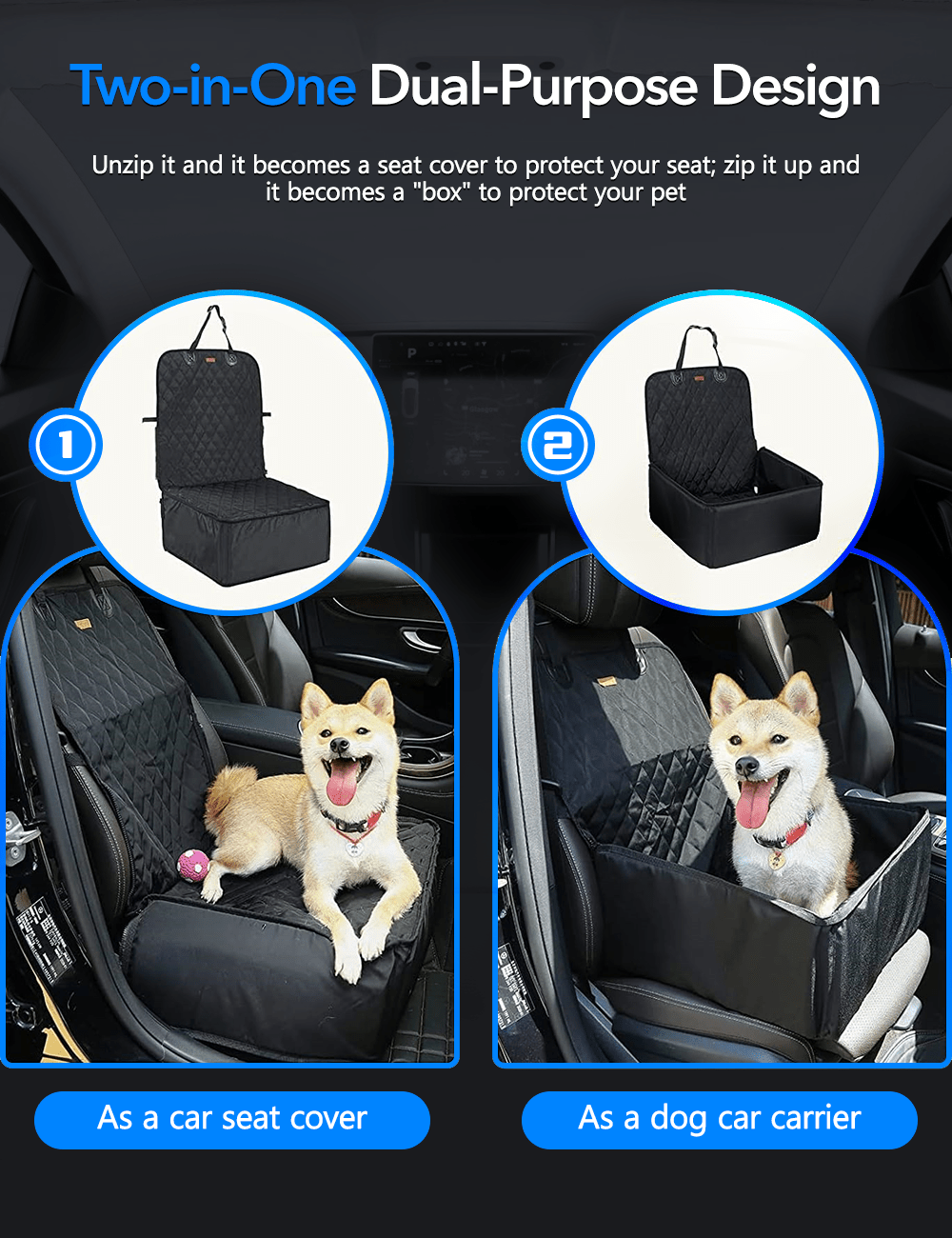 テスラ モデルY/3/S/X/サイバートラック用防水カー犬用シートカバー