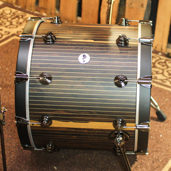DW Collector's 333 Brass Pinstripe Ziricote Drum Set - 22,10,12,14
