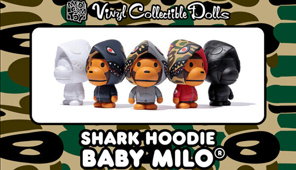 BABY MILO SHARK Hoodie VCD By BAPE x A Bathing Ape x Medicom Toy