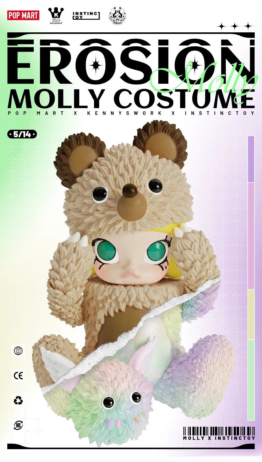 INSTINCTOY x Kenny Wong x POP MART Erosion Molly Costume Blind Box