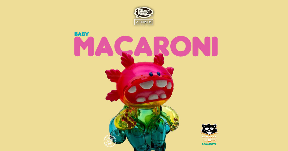 Macaroni Baby Rainbow StrangeCat Toys Exclusive by Grape Brain x