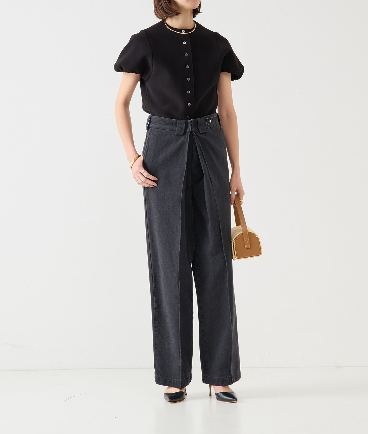 KURO/センタープレスタックデニム(A0852FP212)｜THIRD MAGAZINE