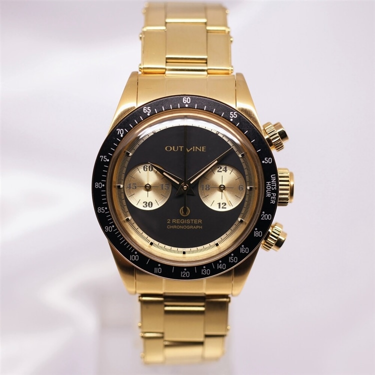 OUTLINE×TiCTAC】夏に着けたいゴールド時計その1 YK20253-JPSGB