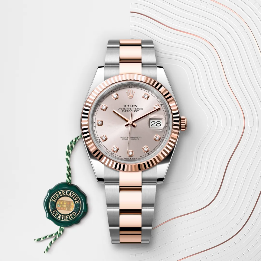 Rolex Datejust 41 Everose Rolesor - combination of Oystersteel and