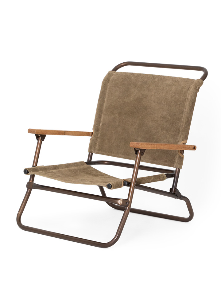 hobo×TRUCK Waterproof Leather Folding Low Chair | TRUCK FURNITURE