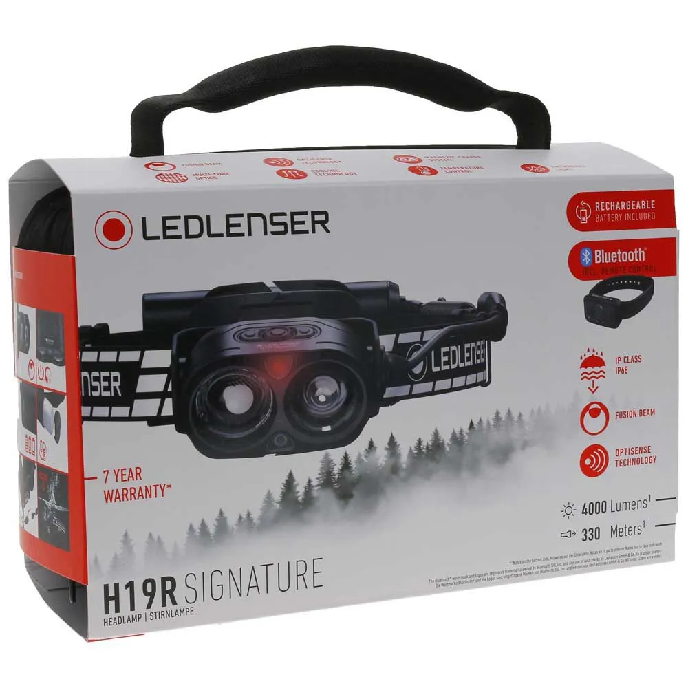 Led lenser H19R Signature ヘッドライト 黒 | Trekkinn