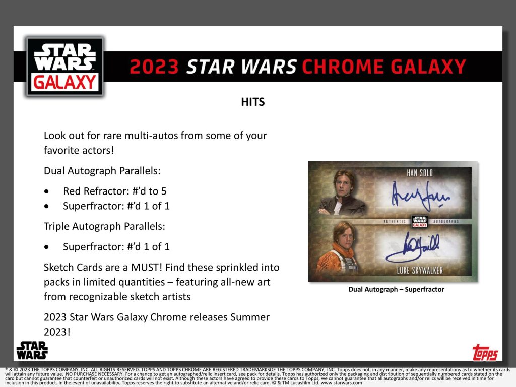 2023 TOPPS STAR WARS CHROME GALAXY HOBBY【製品情報】 | Trading