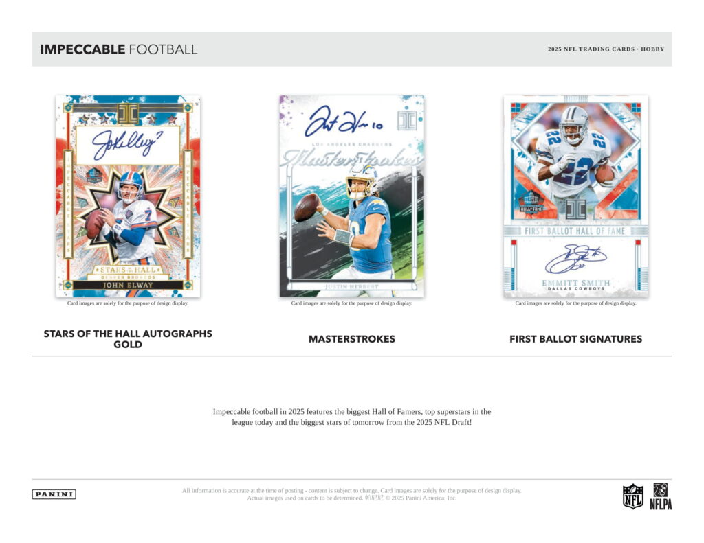 製品情報】NFL 2025 PANINI IMPECCABLE FOOTBALL HOBBY
