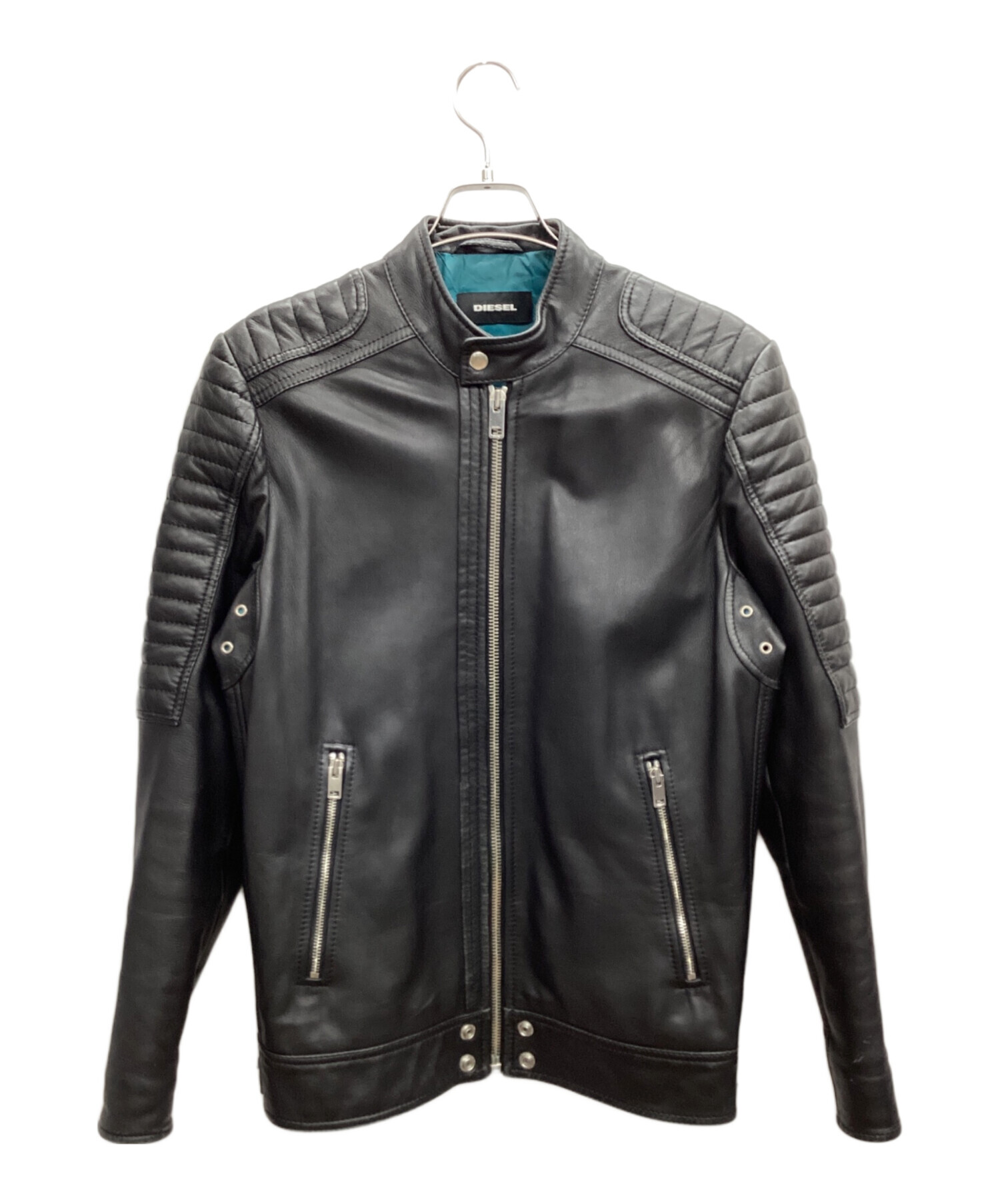 中古・古着通販】DIESEL (ディーゼル) シングルライダースジャケット