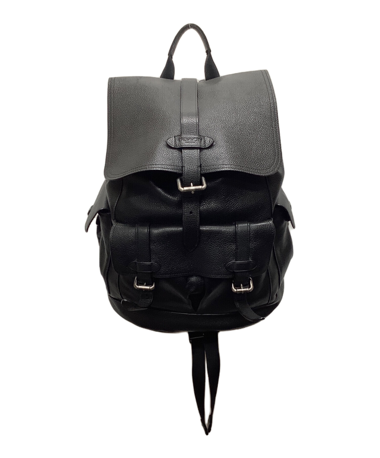 中古・古着通販】COACH (コーチ) レザーリュック ブラック｜ブランド