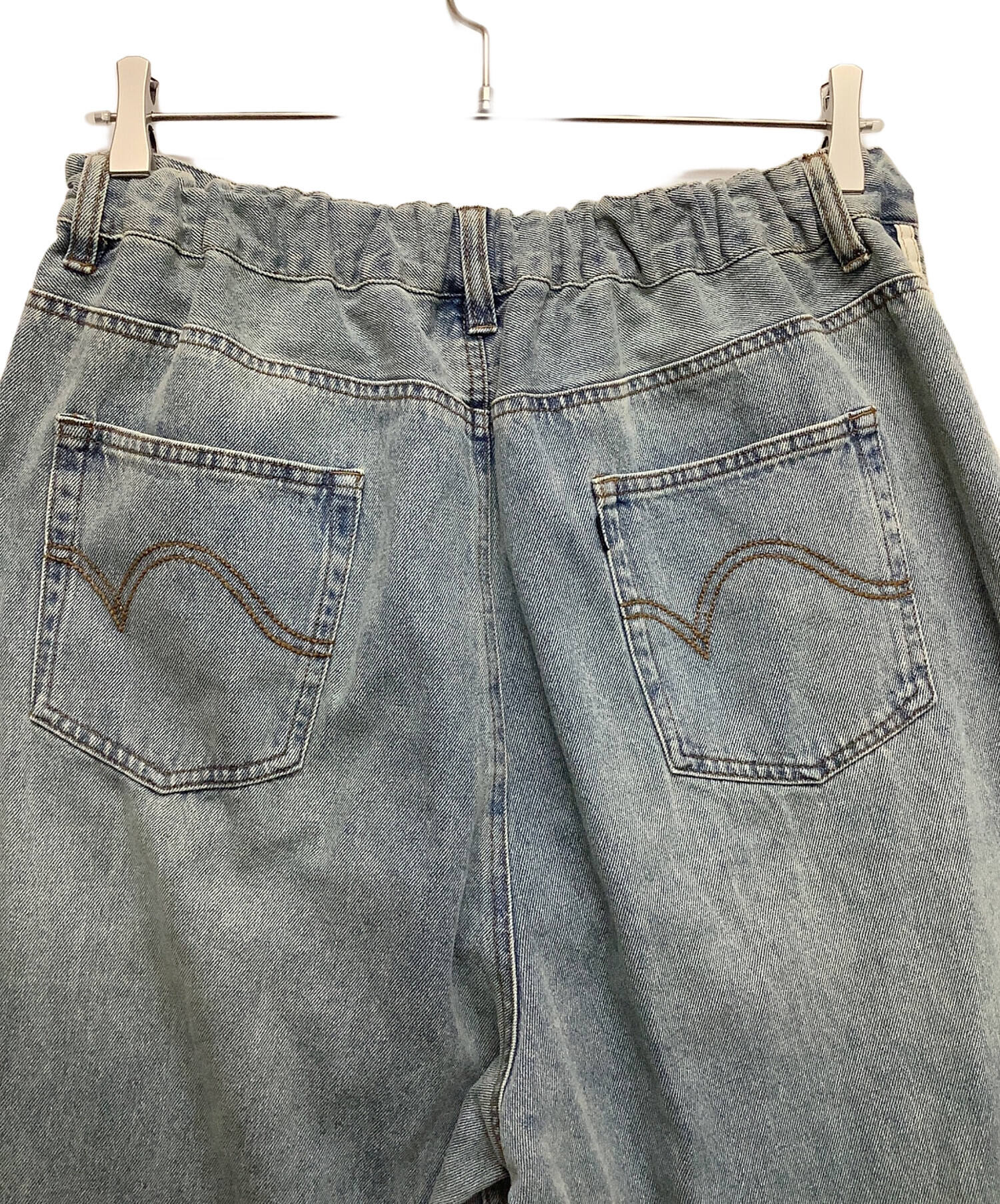 中古・古着通販】niko and (ニコアンド) ラインデニムパンツ ブルー