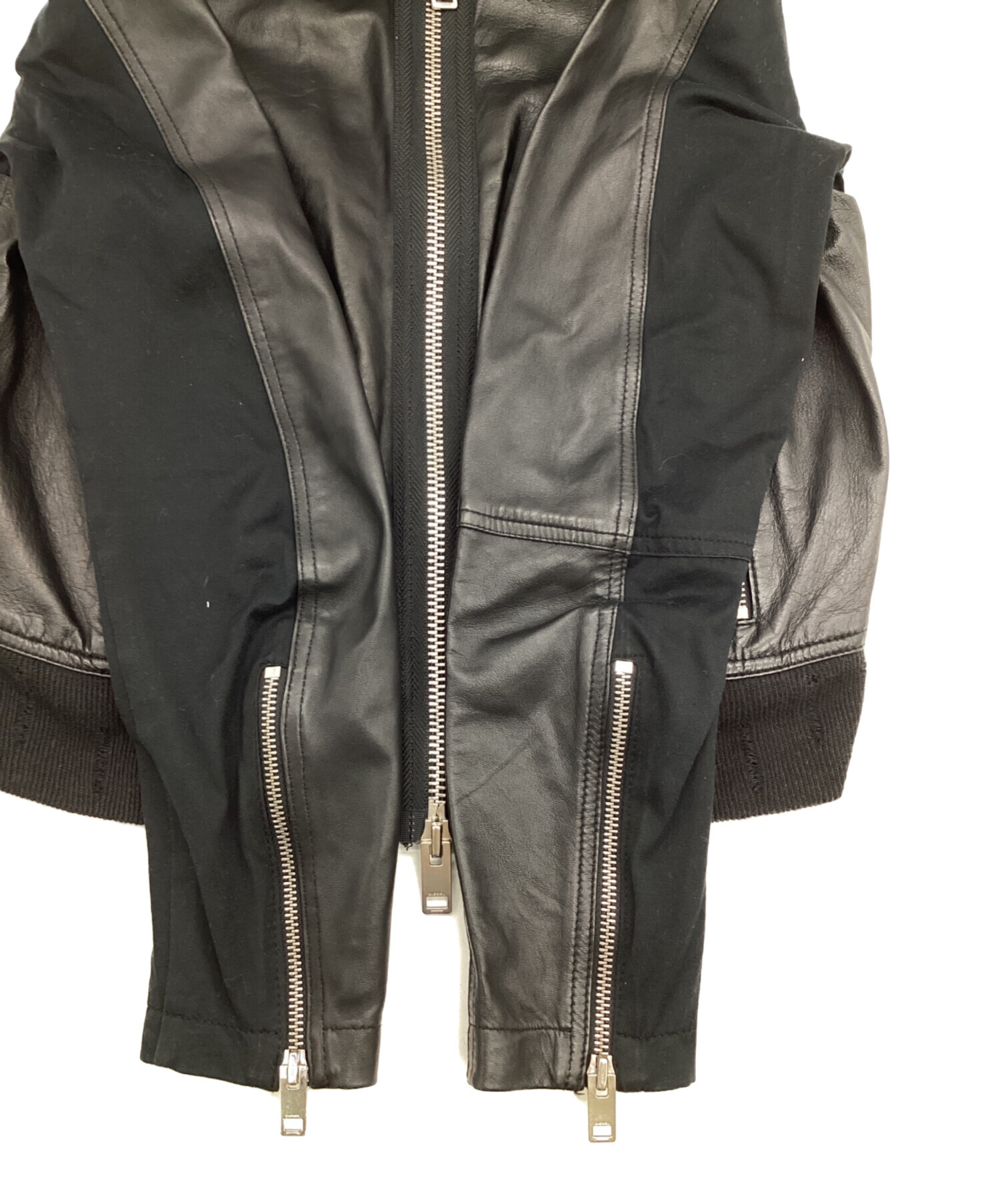 中古・古着通販】DIESEL (ディーゼル) シープスキンレザーライダース