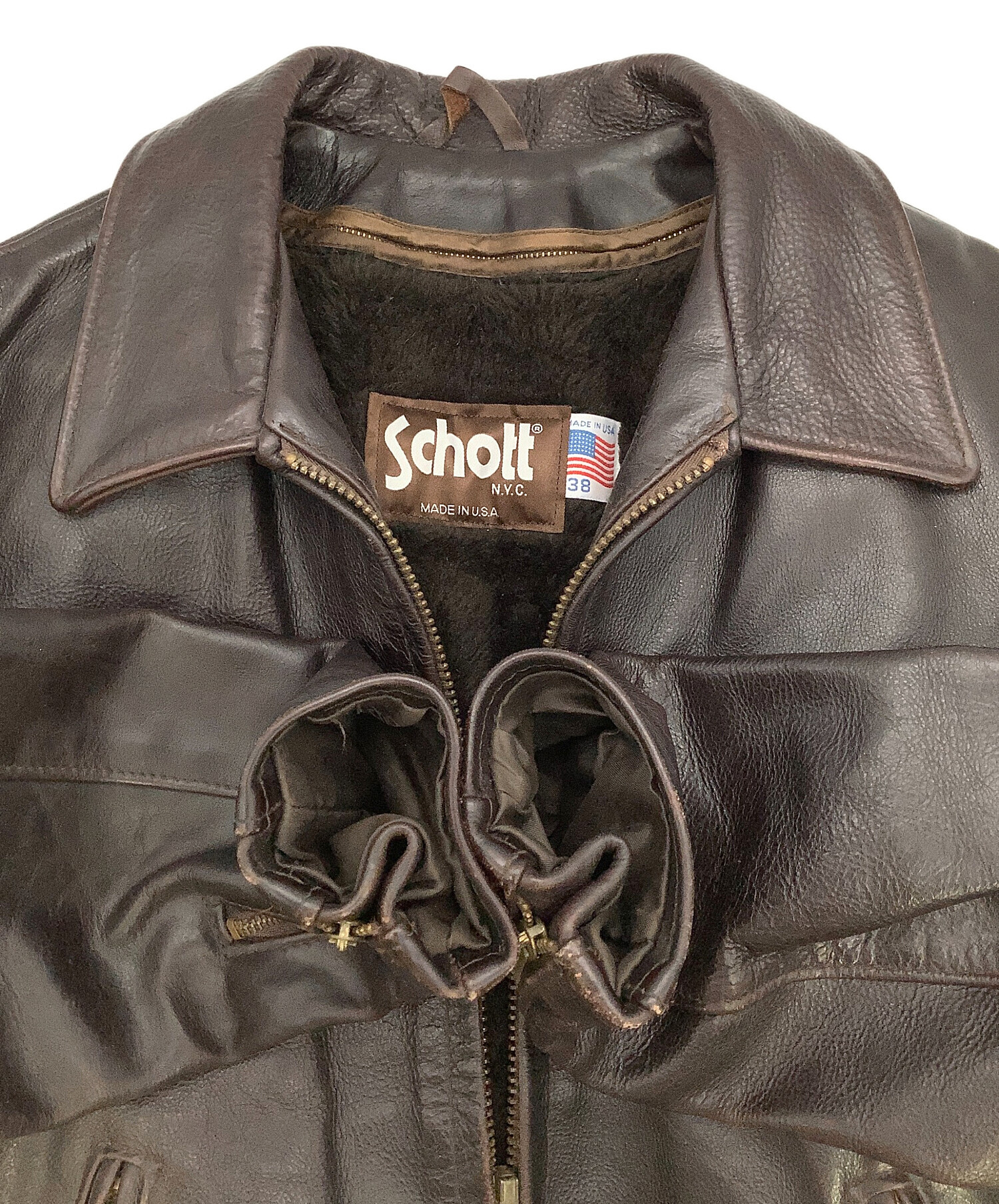中古・古着通販】Schott (ショット) シングルライダースジャケット