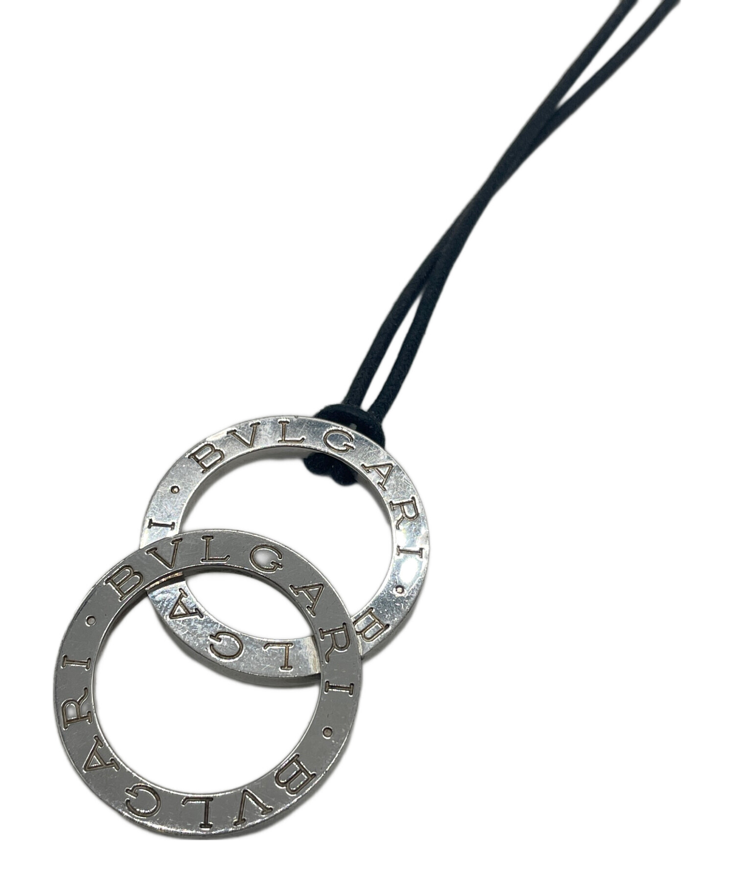 中古・古着通販】BVLGARI (ブルガリ) ダブルリングネックレス シルバー