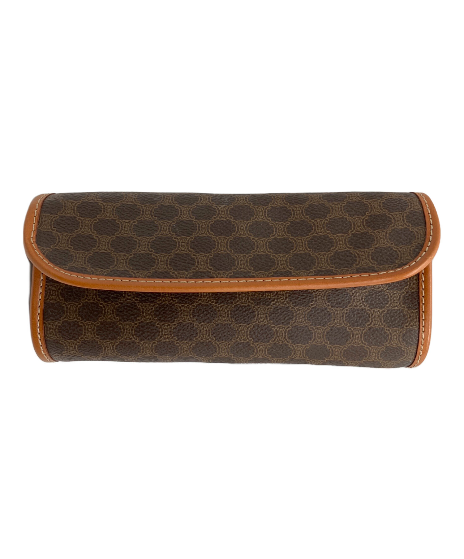 中古・古着通販】CELINE (セリーヌ) マカダム ポーチ ブラウン