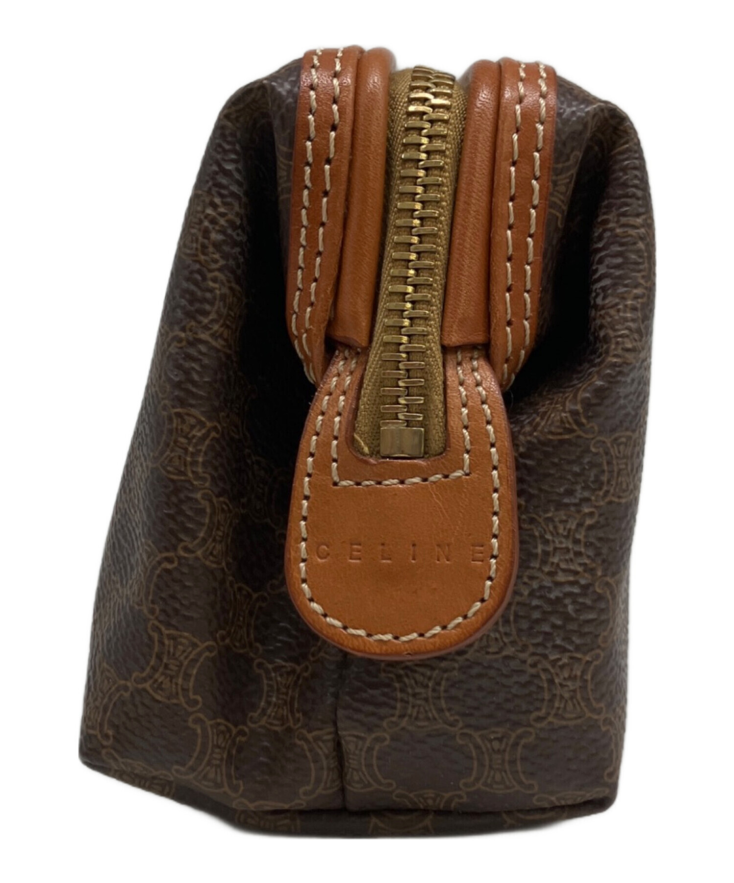 中古・古着通販】CELINE (セリーヌ) ポーチ マカダム柄 ブラウン