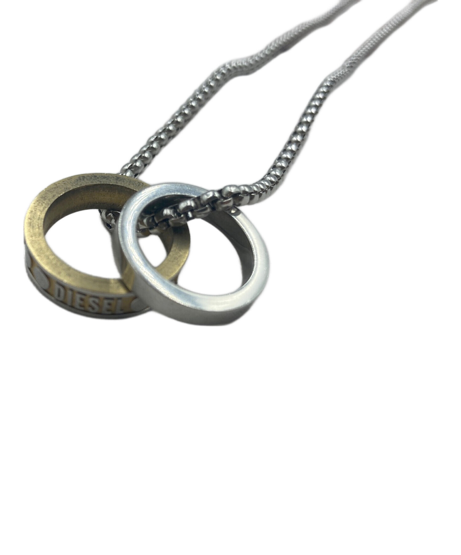 中古・古着通販】DIESEL (ディーゼル) ダブルリングトップネックレス