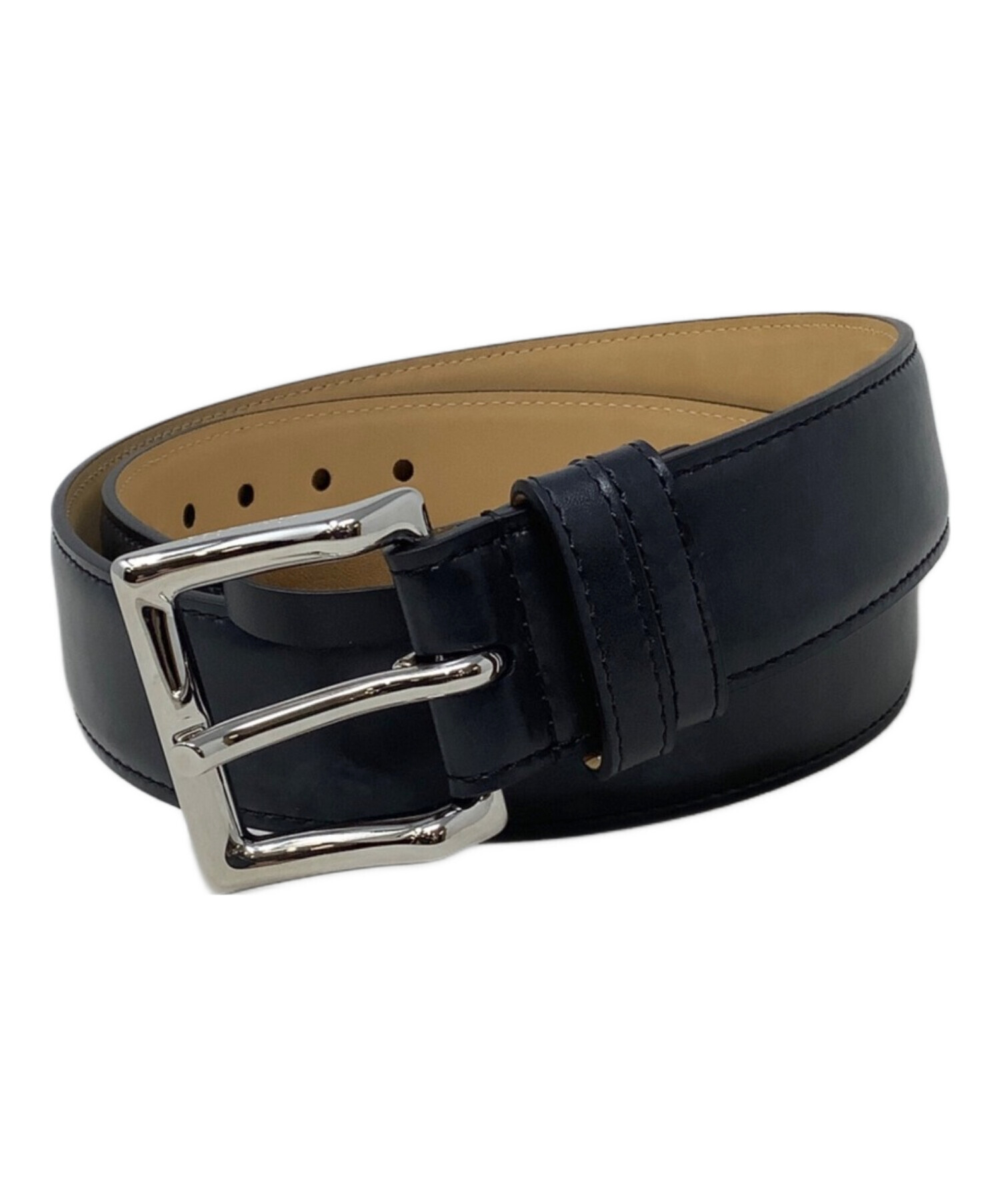 中古・古着通販】JOHN LOBB (ジョンロブ) レザーベルト ブラック