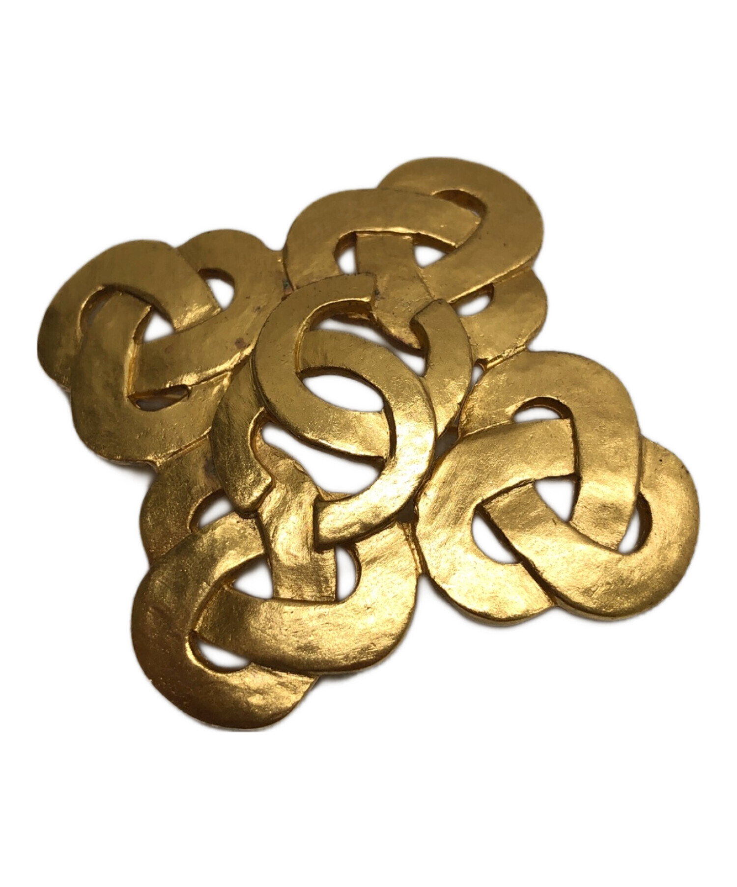 中古・古着通販】CHANEL (シャネル) ヴィンテージブローチ ゴールド