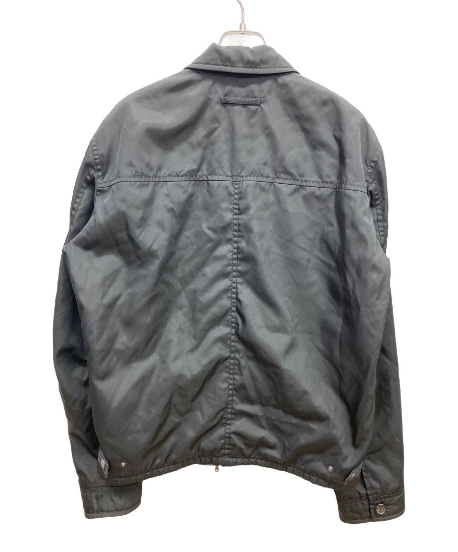 中古・古着通販】PRADA (プラダ) ナイロンブルゾン ブラック サイズ:L