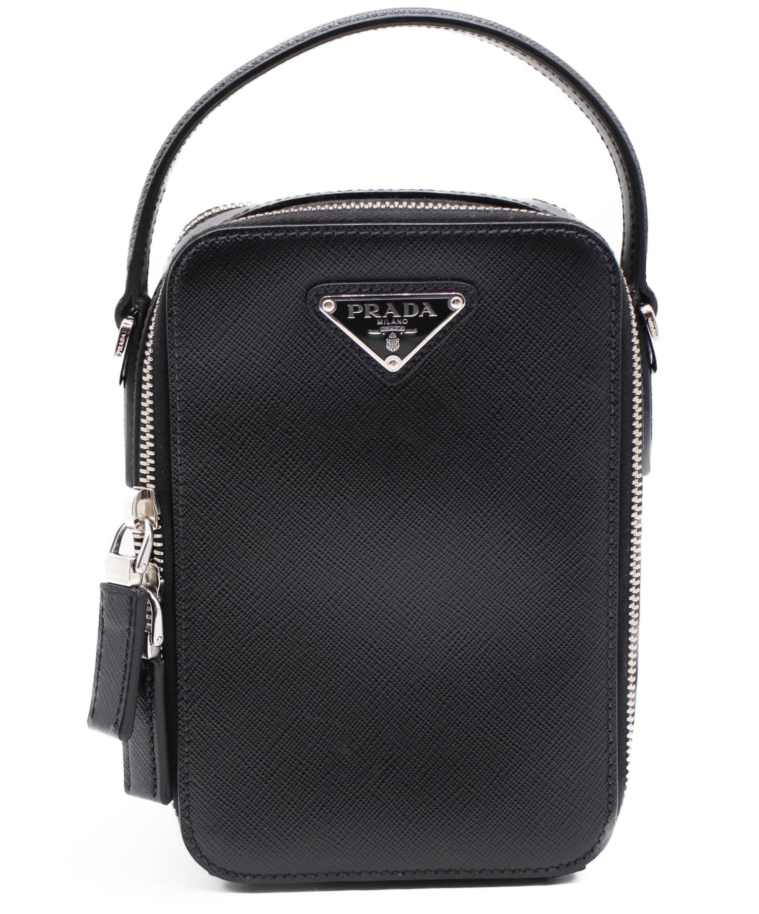 中古・古着通販】PRADA (プラダ) レザークロスボディバッグ