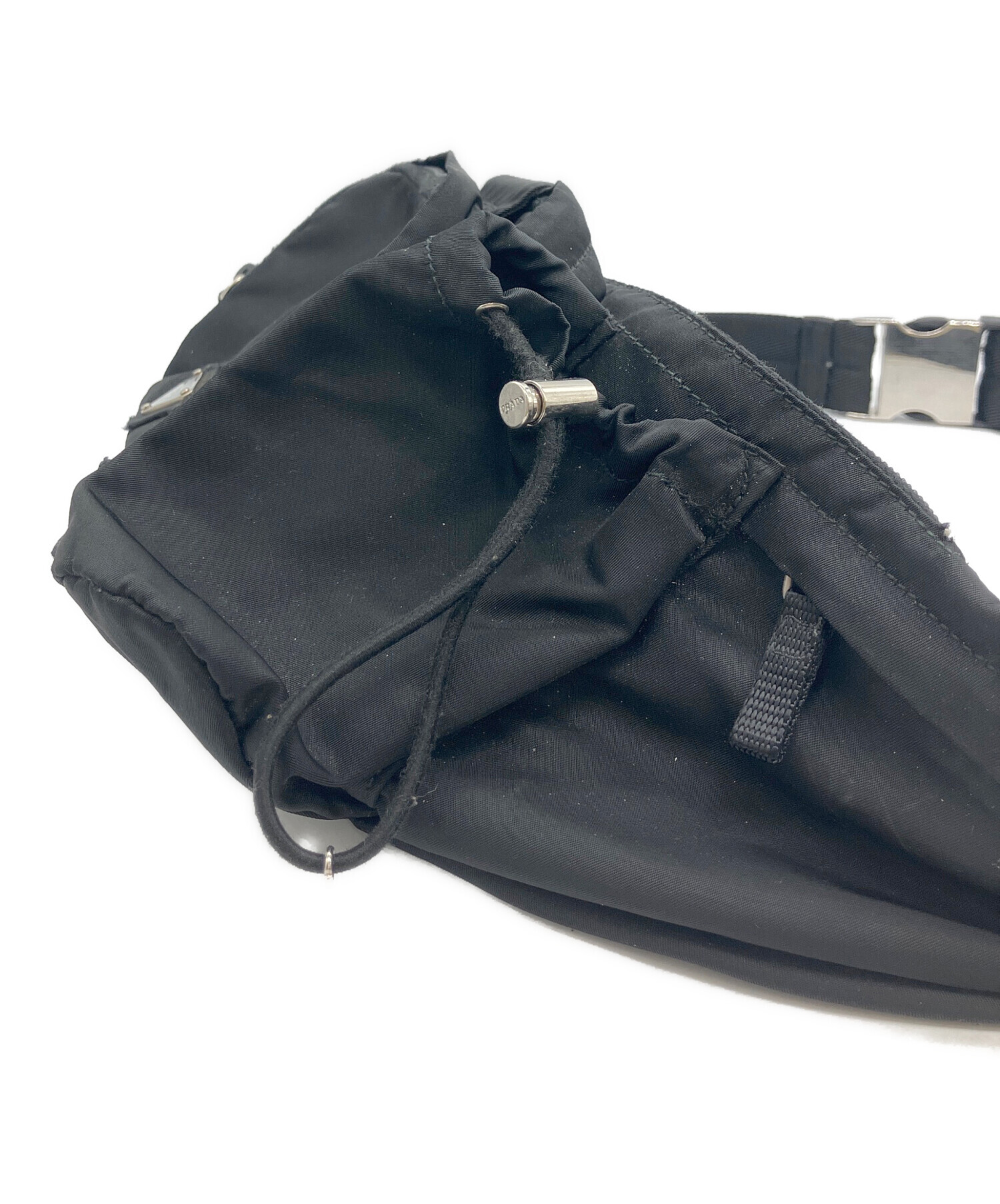 中古・古着通販】PRADA (プラダ) ウエストポーチ ブラック｜ブランド
