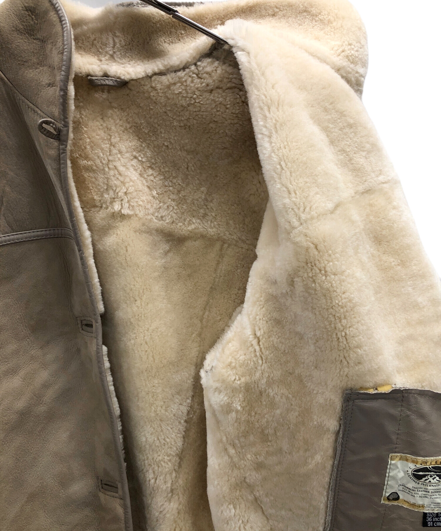 中古・古着通販】CANTERBURY LEATHER (カンタベリー レザー) ムートン