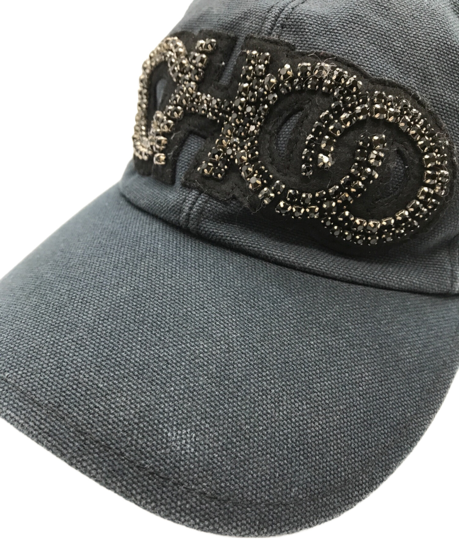 中古・古着通販】JIMMY CHOO (ジミーチュウ) ビジューロゴキャップ