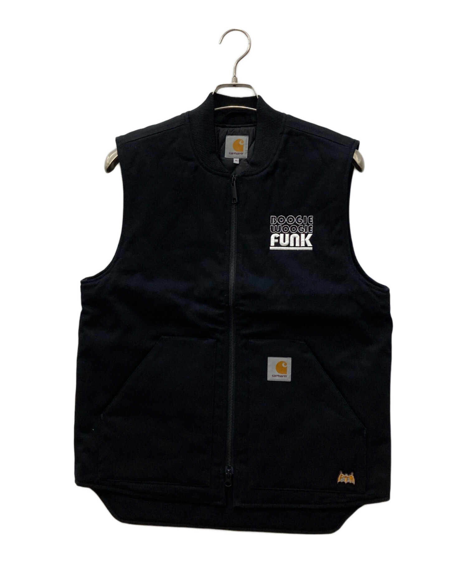 中古・古着通販】CarHartt (カーハート) ダックジップベスト ブラック