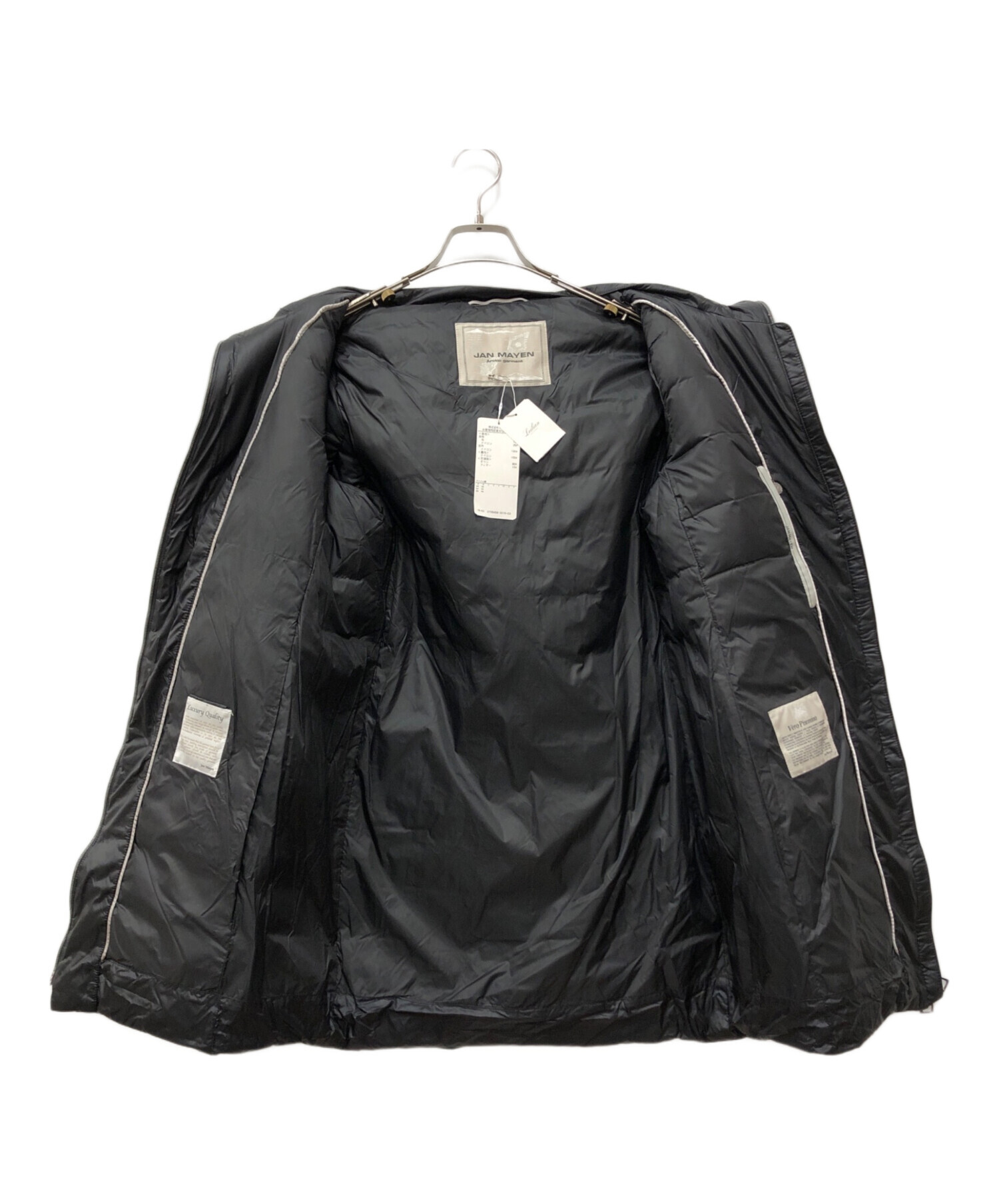 中古・古着通販】JAN MAYEN (ヤンマイエン) 切替ダウンコート ブラック
