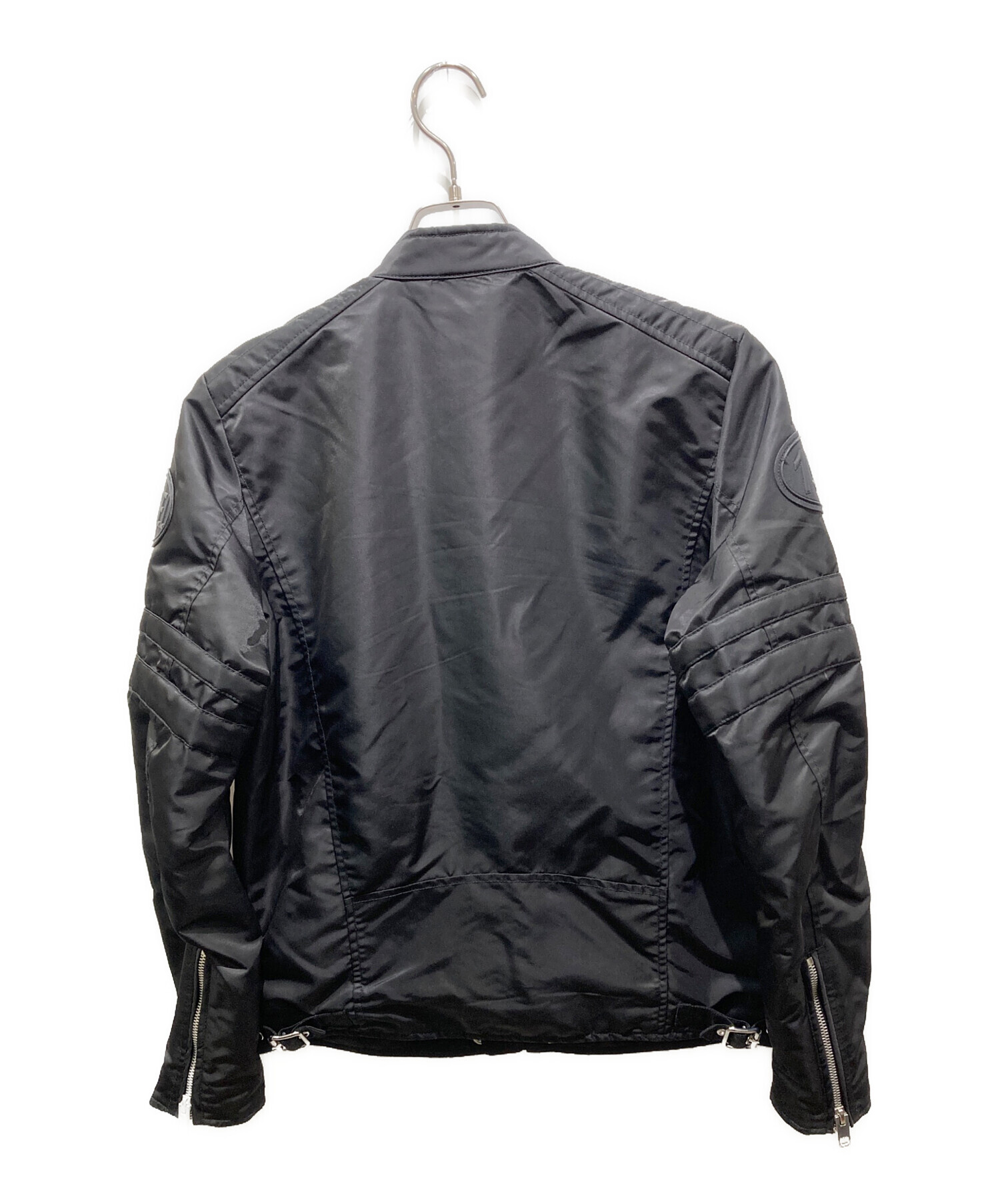 中古・古着通販】DIESEL (ディーゼル) ナイロンライダースジャケット