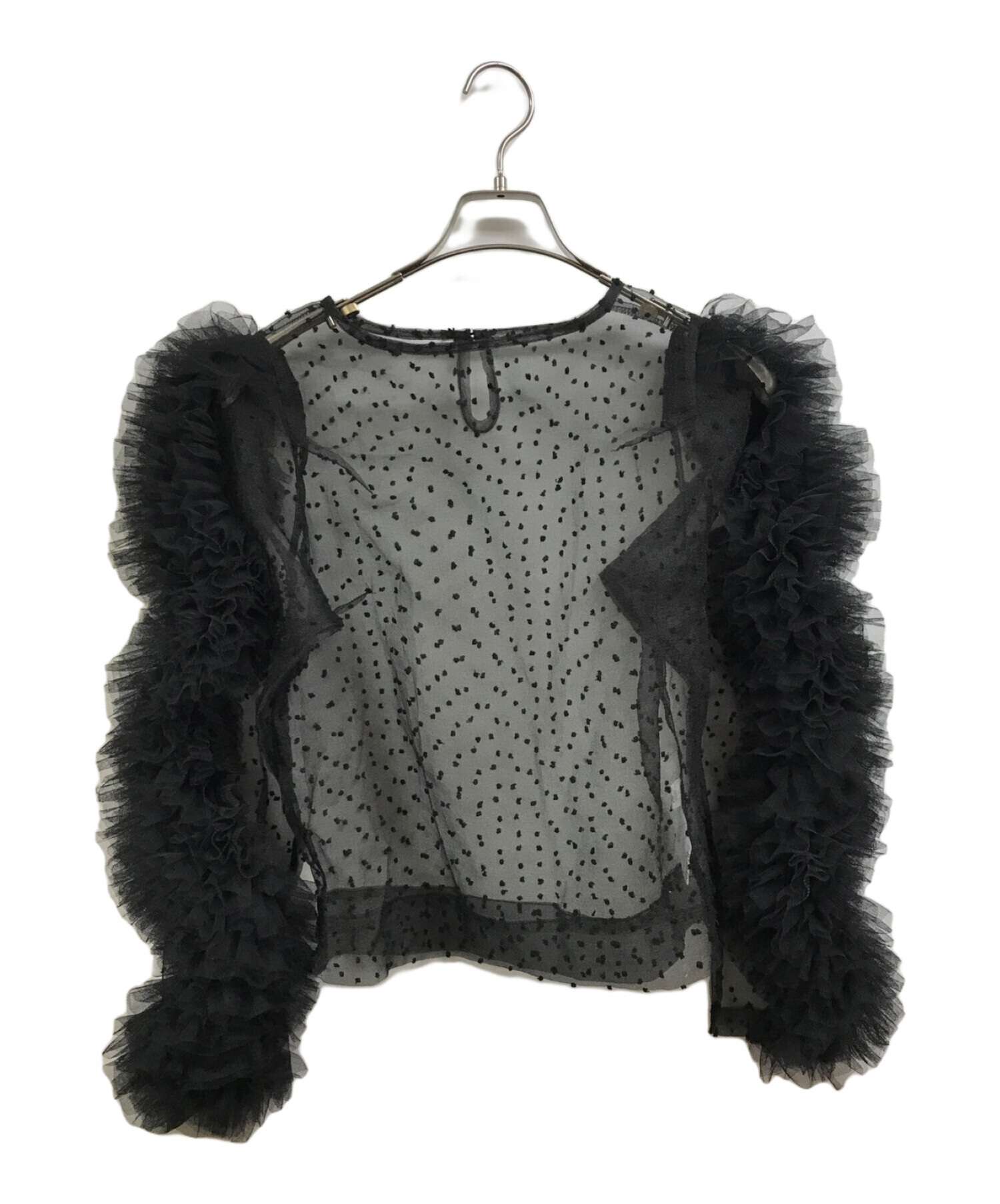 中古・古着通販】bibiy (ビビィ) チュールドット柄シアートップス