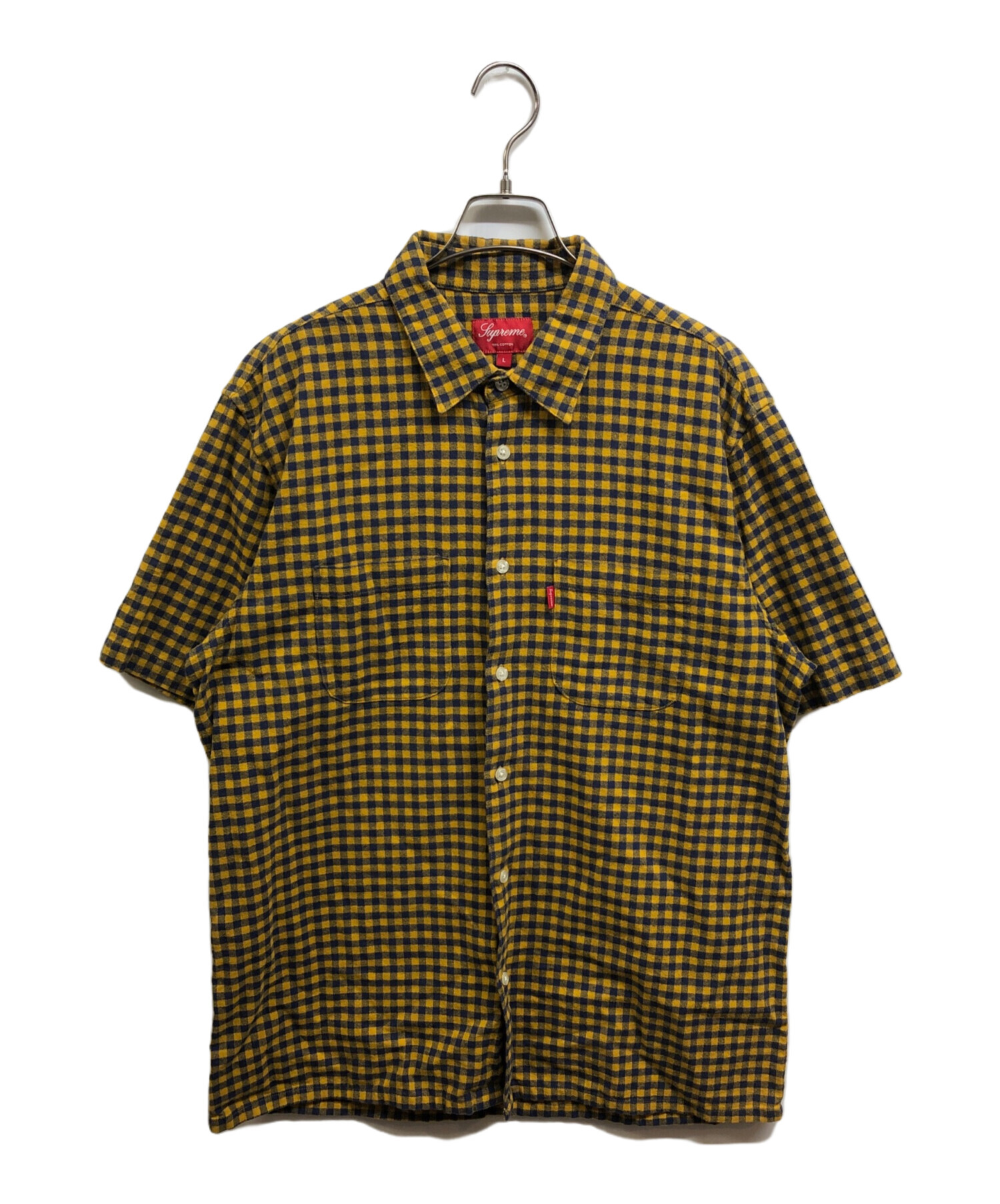 中古・古着通販】Supreme (シュプリーム) チェックシャツ イエロー