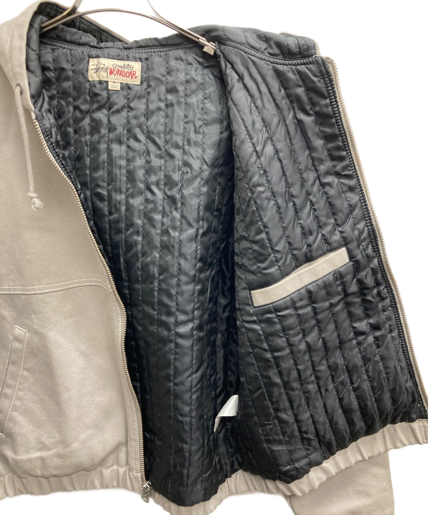 中古・古着通販】stussy (ステューシー) Work Jacket Contrast Stitch