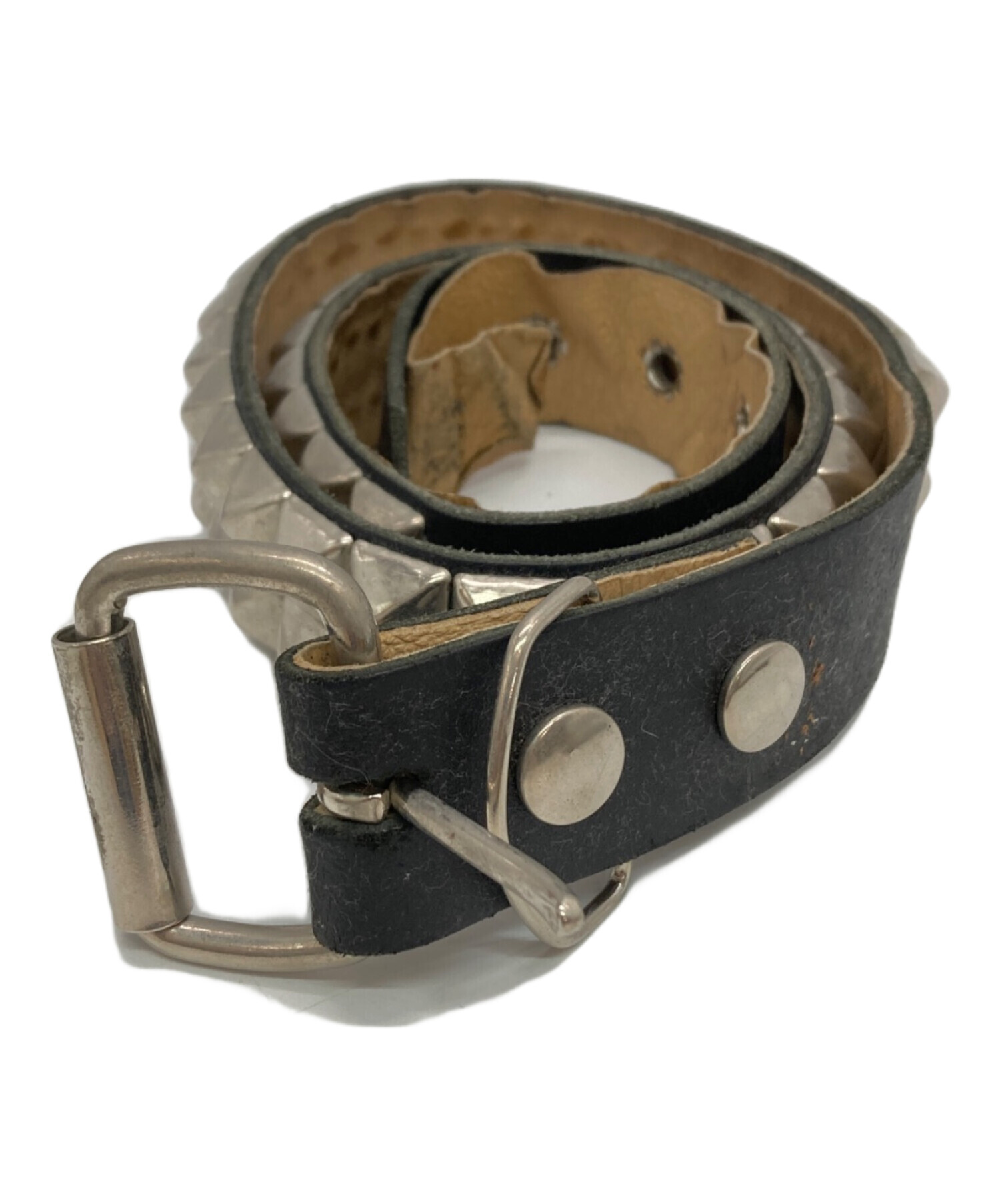 中古・古着通販】Wendy's (ウェンディーズ) 2連スタッズレザーベルト