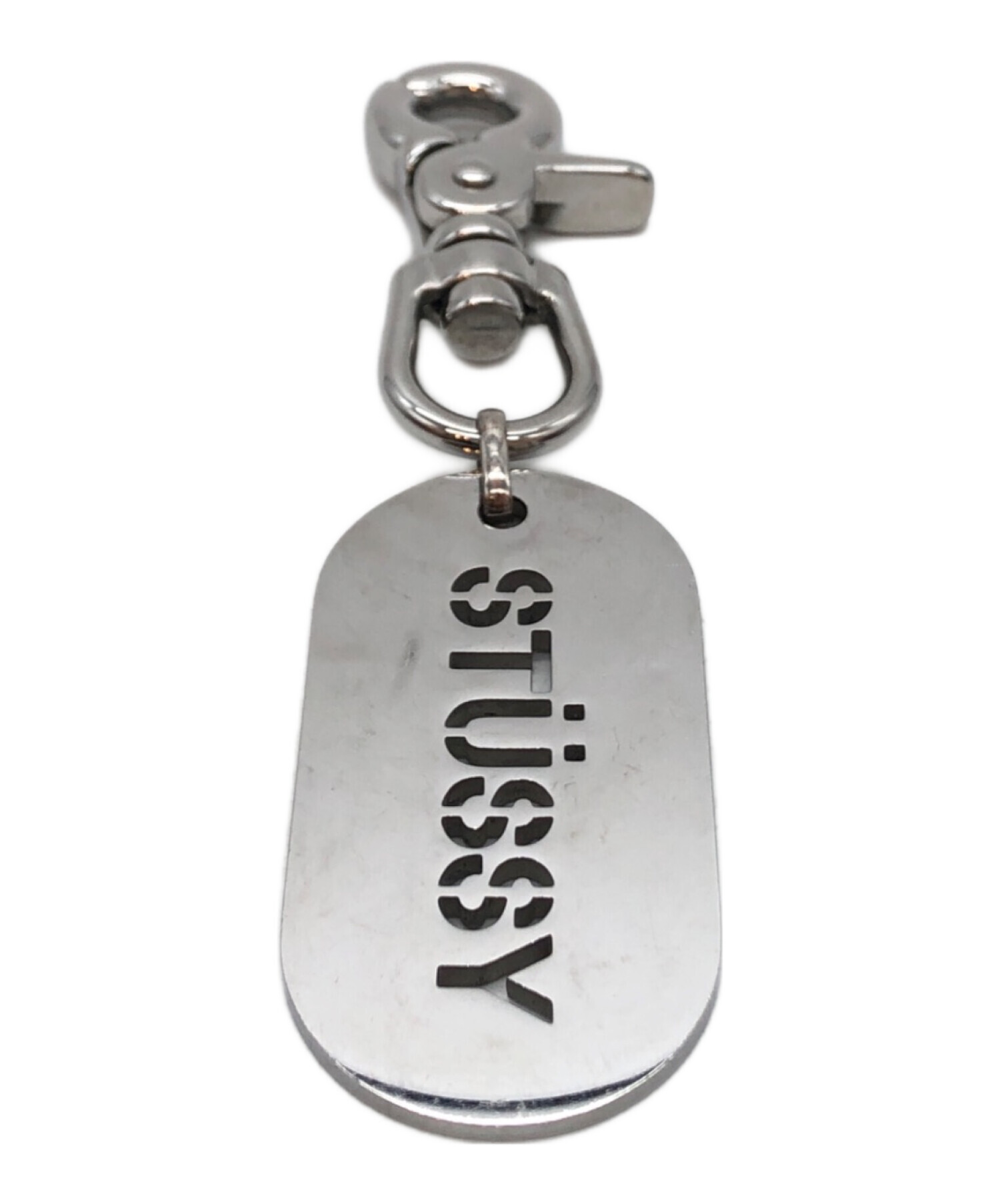 中古・古着通販】stussy (ステューシー) Metal Tag Keychain シルバー