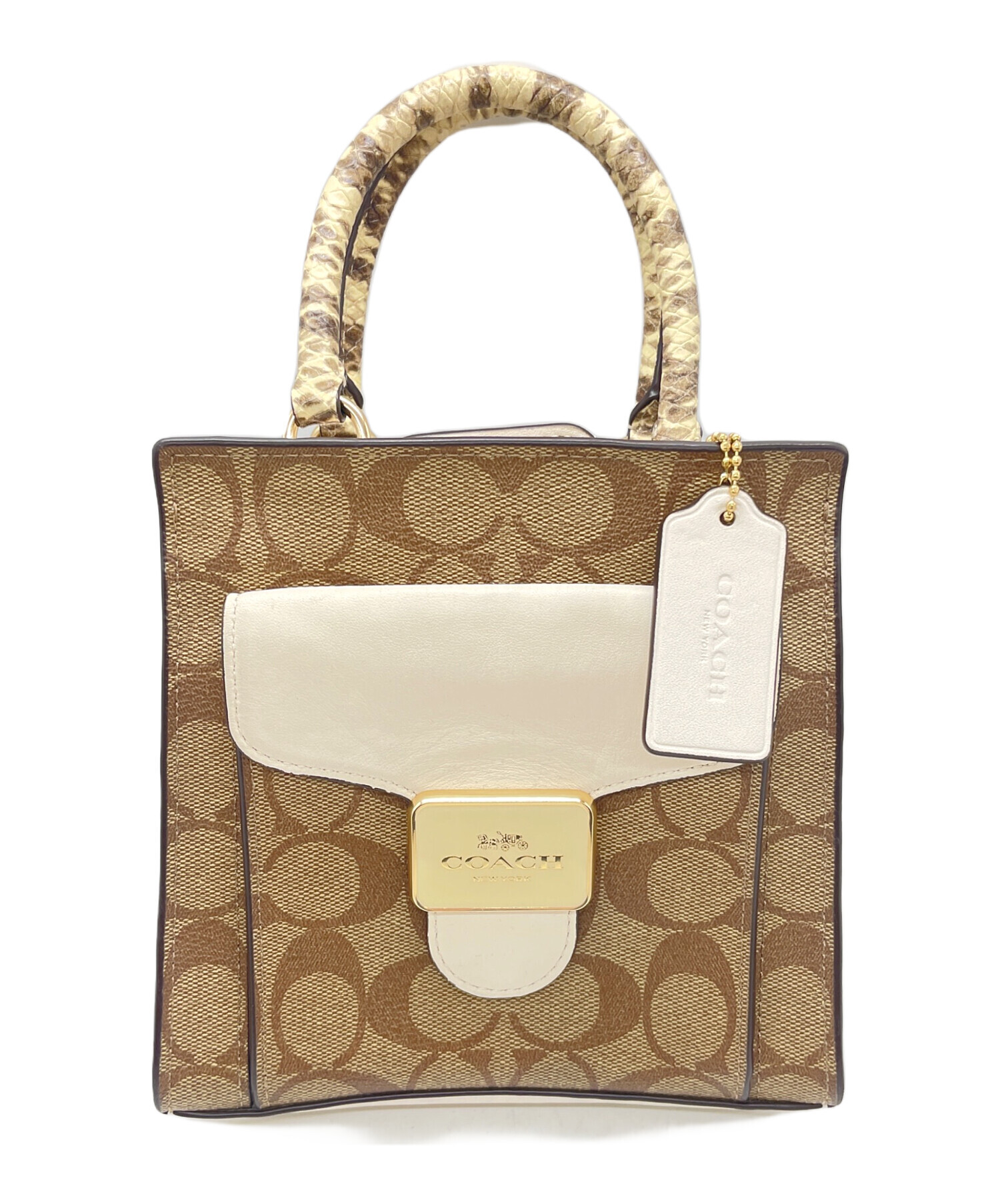 中古・古着通販】COACH (コーチ) 2WAYショルダーバッグ C7227 ベージュ