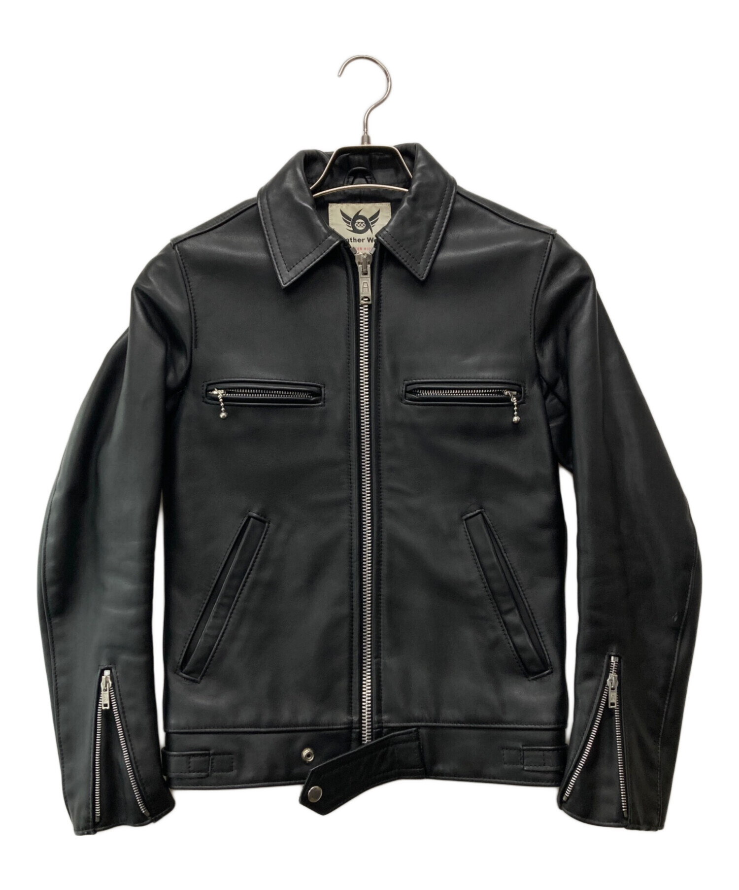 中古・古着通販】666 (666) STEER HIDE シングルライダースジャケット