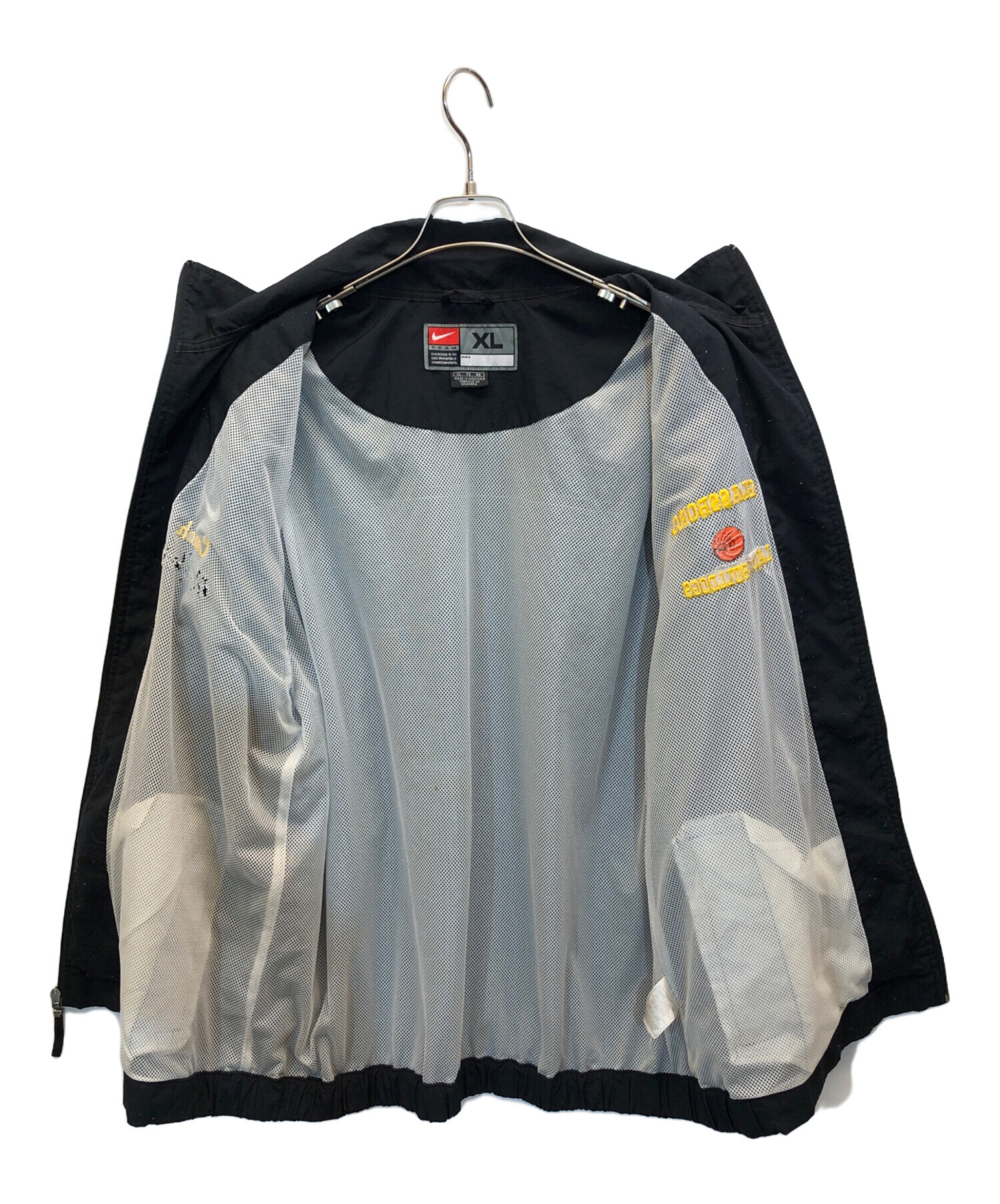 中古・古着通販】NIKE (ナイキ) 00s ナイロンジャケット ブラック