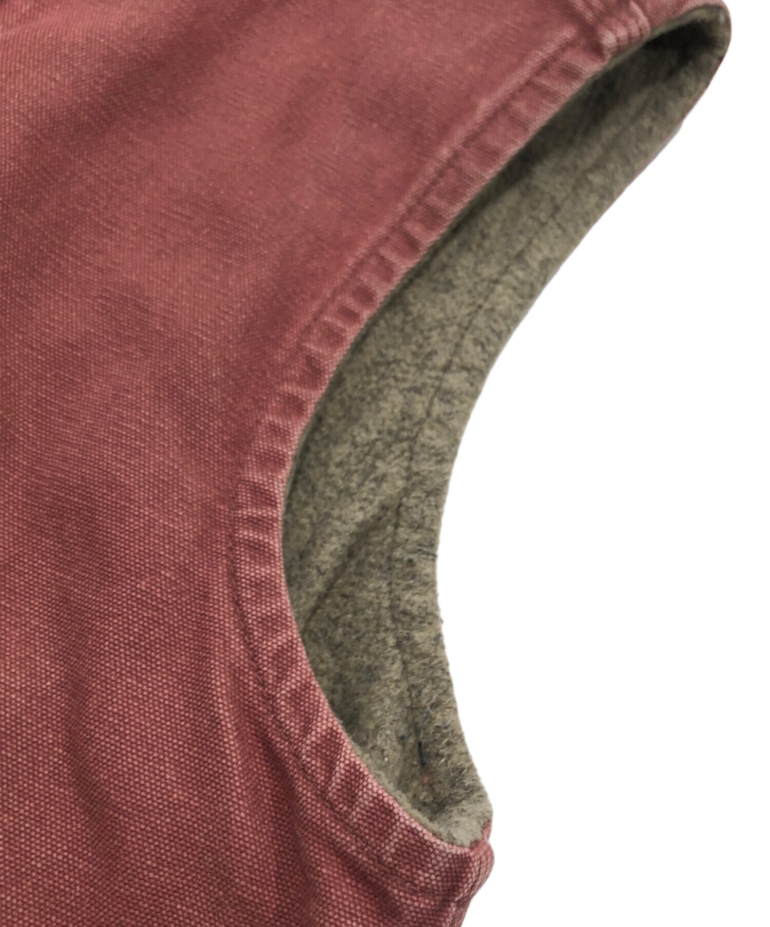 中古・古着通販】CarHartt (カーハート) ダックベスト レッド サイズ:L