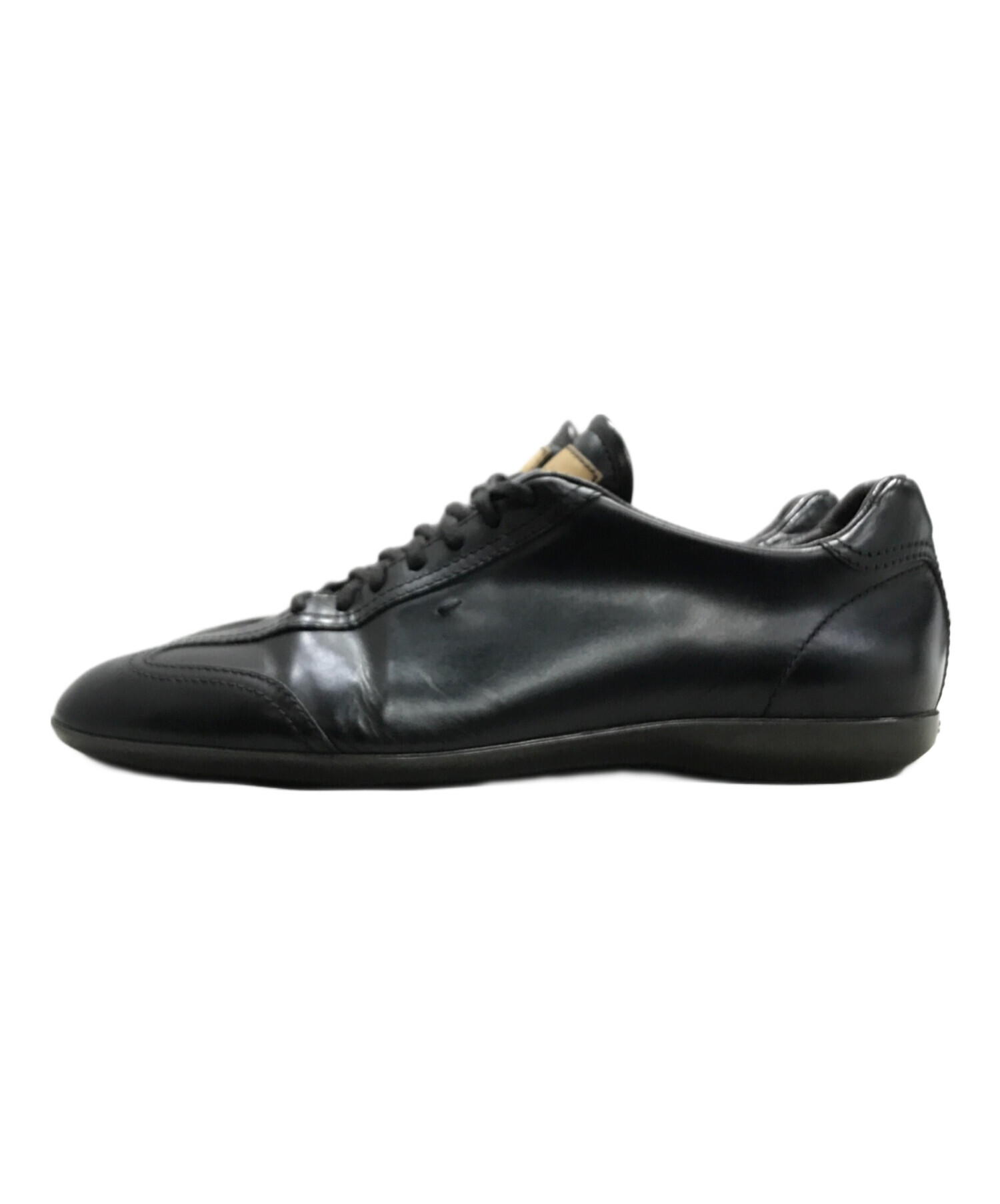 中古・古着通販】Santoni (サントーニ) レザースニーカー ブラック