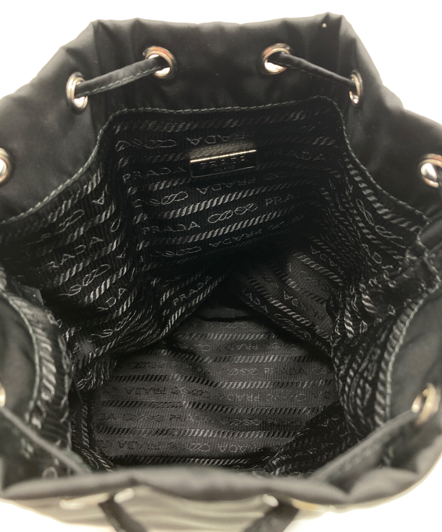 中古・古着通販】PRADA (プラダ) Re-Nylon ポーチ ブラック｜ブランド
