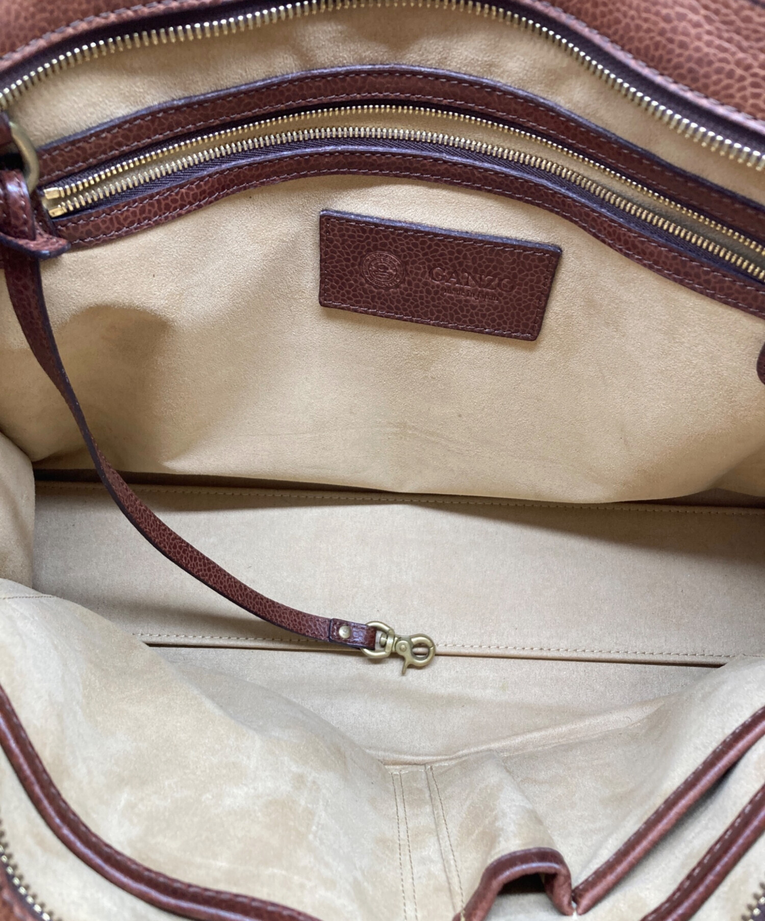 中古・古着通販】GANZO (ガンゾ) GD レザーブリーフケース ブラウン