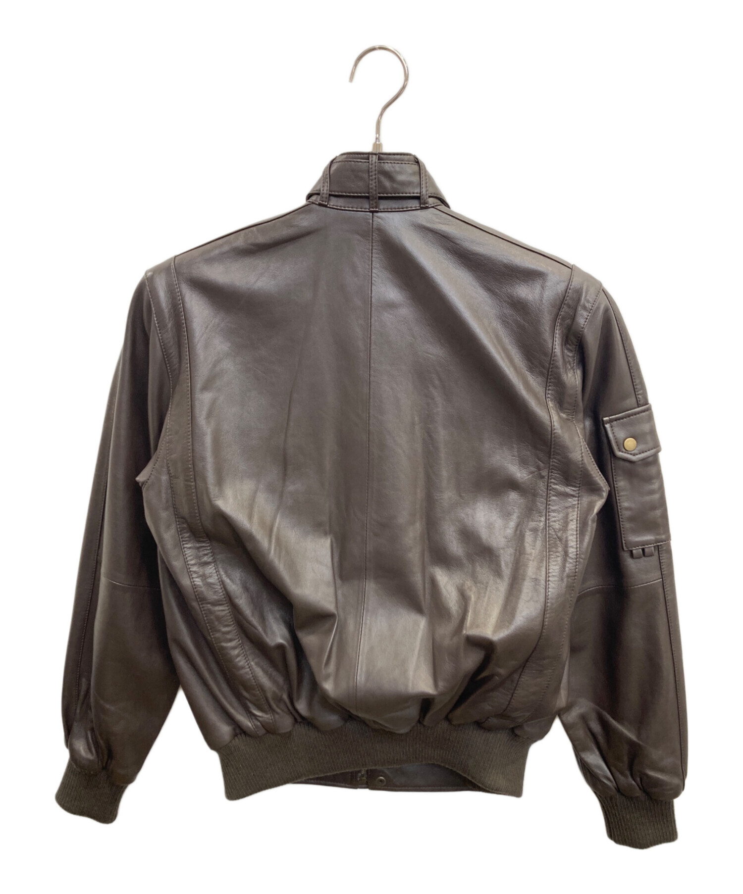 中古・古着通販】adidas (アディダス) ラムレザーシングルライダース