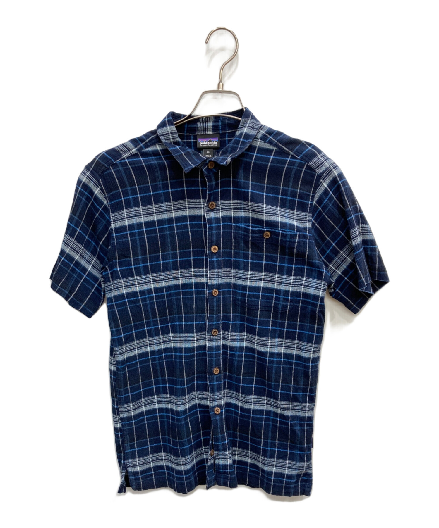 中古・古着通販】Patagonia (パタゴニア) チェックシャツ ブルー