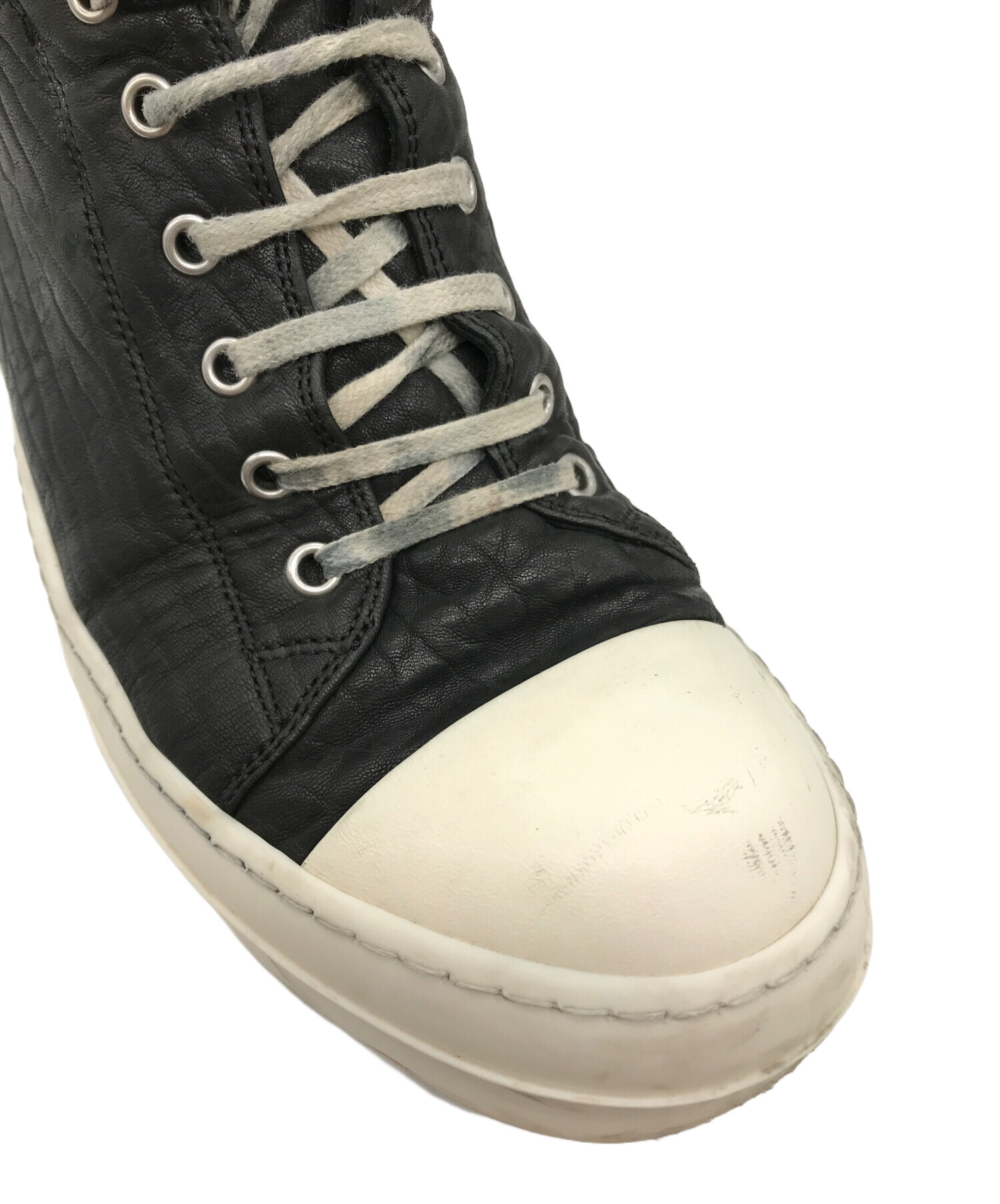 中古・古着通販】RICK OWENS (リックオウエンス) RAMONES LOW レザー