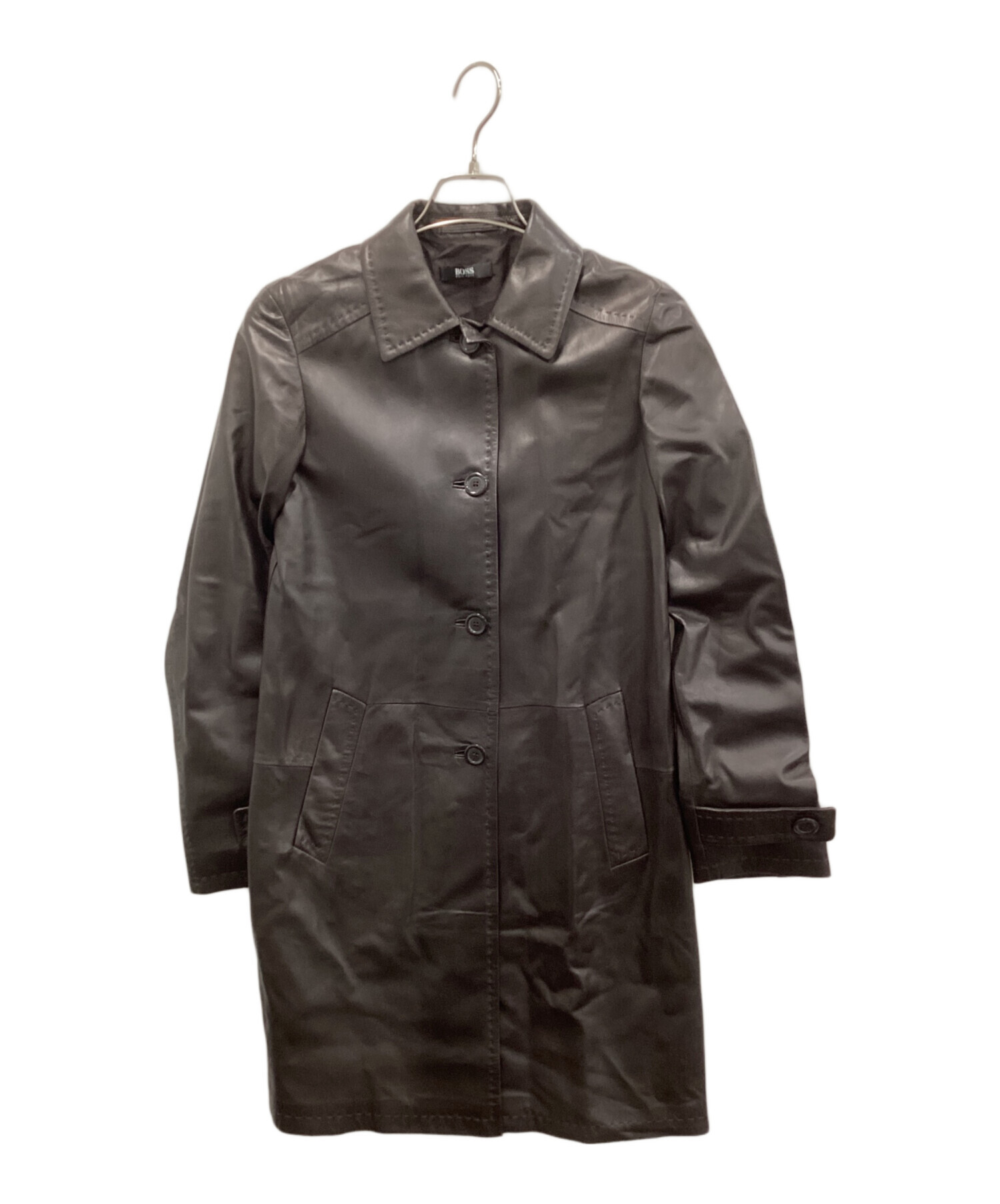 中古・古着通販】BOSS HUGO BOSS (ボス ヒューゴボス) レザーコート