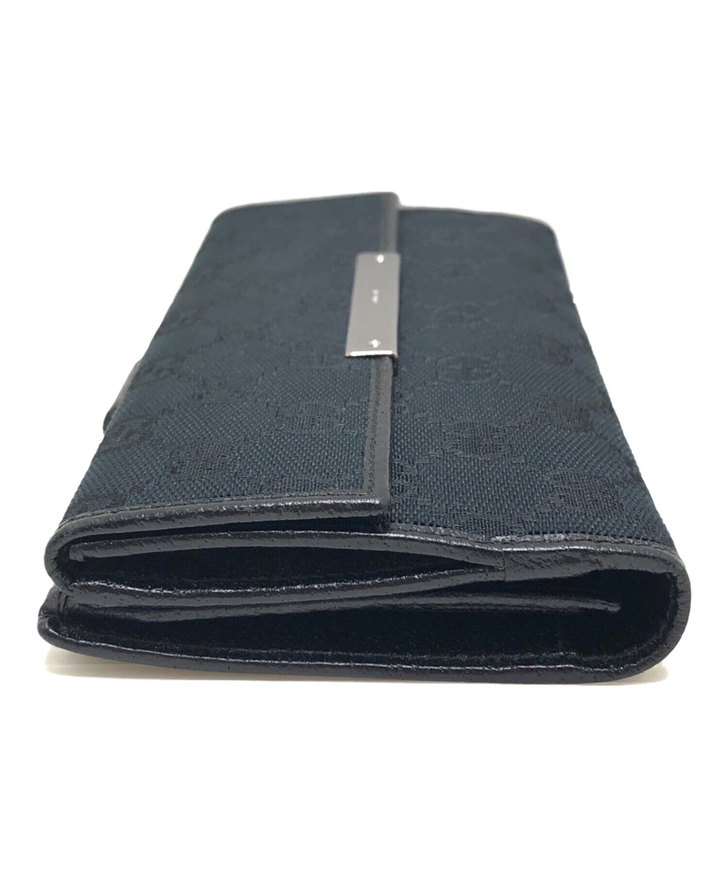 中古・古着通販】GUCCI (グッチ) 長財布 ブラック｜ブランド・古着通販