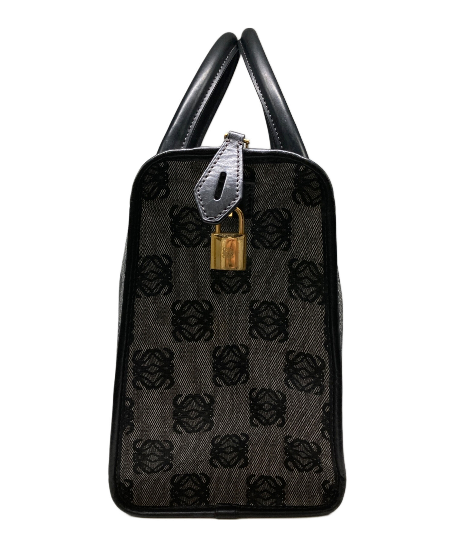 中古・古着通販】LOEWE (ロエベ) アナグラムミニボストンバッグ グレー